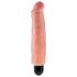 King Cock 7 Stiffy - veekindel, elutru vibrator (18cm) - naturaalne 