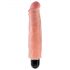 King Cock 7 Stiffy - veekindel, elutruu vibraator (18 cm) - naturaalne