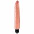 King Cock 10 Stiffy - veekindel, elutru vibraator (25 cm) - naturaalne 