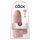 King Cock 9 Chubby - iminapadjaga munanditega dildo (23cm) - naturaalne