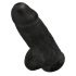 King Cock 9 Chubby iminapinnaga munanditega dildo (23cm) - must 