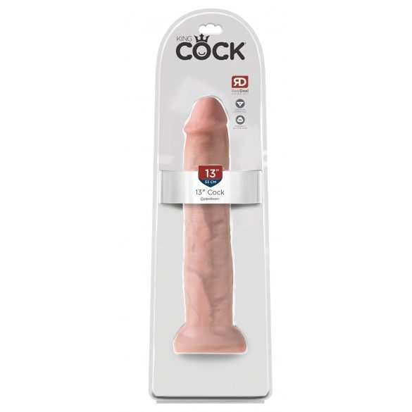 King Cock 13 - gigantiline elutruud dildot (33cm) - naturaalne