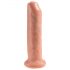 King Cock 7 - elutru dildo (18 cm) - naturaalne