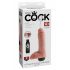 King Cock 8 realistlik pihustav dildo (20cm) - naturaalne