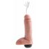 King Cock 8 realistlik pihustav dildo (20cm) - naturaalne