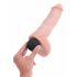 King Cock 8 realistlik pihustav dildo (20cm) - naturaalne