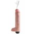 King Cock 10 - elutru pihustav dildo (25cm) - naturaalne 