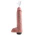 King Cock 11 - elutruu pritsiv dildo (28cm) - naturaalne