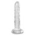 King Cock Clear 6 - iminapaga dildo (15cm) 