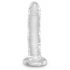 King Cock Clear 6 - iminapaga dildo (15cm) 