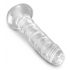 King Cock Clear 6 - iminapaga dildo (15cm) 