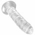 King Cock Clear 6 - iminapaga dildo (15cm) 