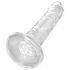 King Cock Clear 6 - iminapaga dildo (15cm) 