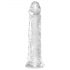 King Cock Clear 8 - iminapõhjaga suur dildo (20cm)