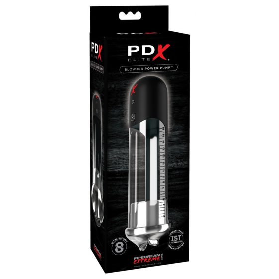 PDX Blowjob - automaatne peenispump huultega (must)