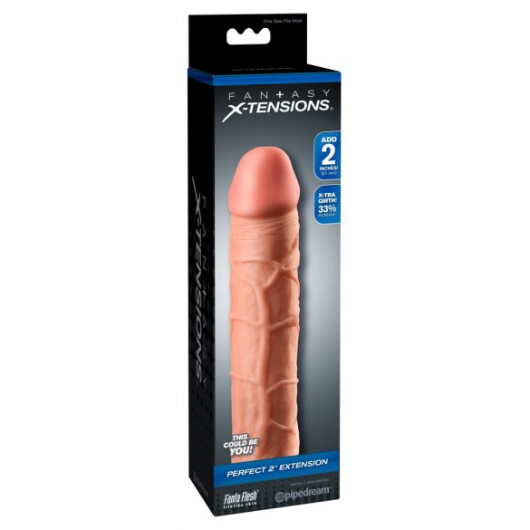 X-TENSION Perfect 2 - elutru peenisemanset (20,3cm) - naturaalne 