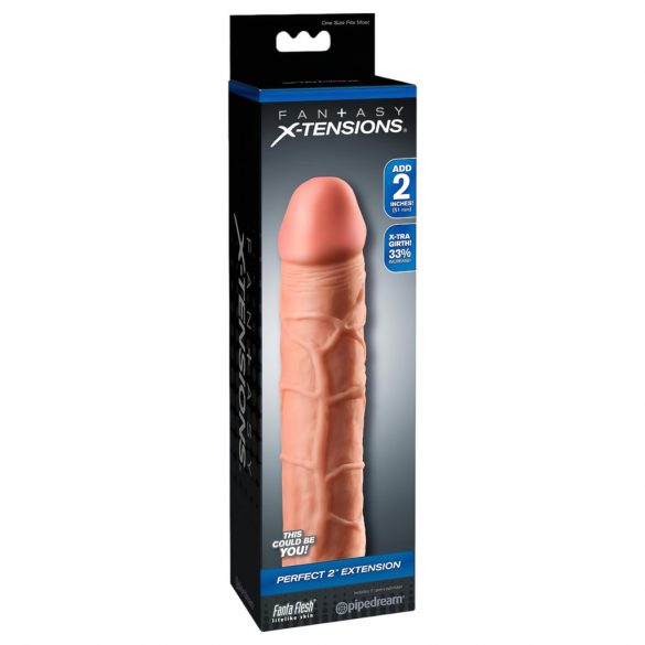 X-TENSION Perfect 2 - elutru peenisemanset (20,3cm) - naturaalne 