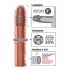 X-TENSION Perfect 3 - loodud penisekate (22,8 cm) - naturaalne