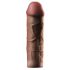 X-TENSION Mega 2 - elutru dildo ümbris (20,3 cm) - tume naturaalne 