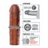 X-TENSION Mega 2 - elutru dildo ümbris (20,3 cm) - tume naturaalne 