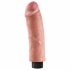 King Cock 8 - painduv, elutru vibraator (25cm) 