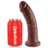 King Cock 8 dildo (20cm) - pruun