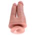 King Cock Double Penetrator - elutru topelt dildo (naturaalne) 