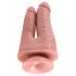 King Cock Double Penetrator - elutru topelt dildo (naturaalne) 