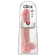 King Cock 15 - iminapaga, munanditega dildo (38 cm) - naturaalne 