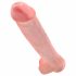 King Cock 15 - iminapadjaga kinnitus, munanditega dild (38cm) - naturaalne