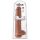 King Cock 15 - iminapinnaga, munandiga, hiid dildo (38cm) - tume naturaalne