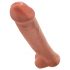 King Cock 15 - Hiiglaslik dildo (38cm) - tume naturaalne