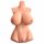 PDX Perfect 10 - suurte rindadega torso masturbaator (naturaalne)