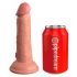 King Cock Elite 6 - iminapaga, elutru dildo (15cm) - naturaalne 