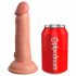 King Cock Elite 6 - iminapaga, elutru dildo (15cm) - naturaalne 