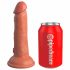 King Cock Elite 6 - iminapõhjaga, realistlik dildo (15cm) - tume 