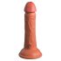 King Cock Elite 6 - iminapõhjaga, realistlik dildo (15cm) - tume 