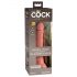 King Cock Elite 7 - elutru kleepuva alusega dildo (18cm) - naturaalne