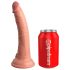 King Cock Elite 7 - elutru kleepuva alusega dildo (18cm) - naturaalne