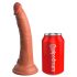 King Cock Elite 7 - iminapõhjaga, elutru dildo (18 cm) - tume naturaalne 