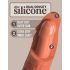 King Cock Elite 7 - iminapõhjaga, elutru dildo (18 cm) - tume naturaalne 