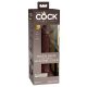 King Cock Elite 7- iminapinnaga, elutru dildod (18cm) - pruun 