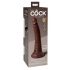 King Cock Elite 7- iminapinnaga, elutru dildod (18cm) - pruun 