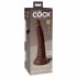 King Cock Elite 7- iminapinnaga, elutru dildod (18cm) - pruun 