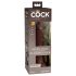 King Cock Elite 7- iminapinnaga, elutru dildod (18cm) - pruun 