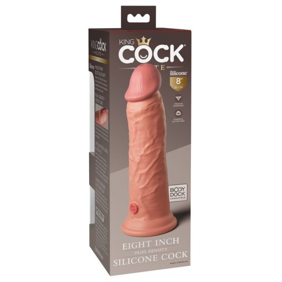 King Cock Elite 8 - iminapinnaga, realistlik dildo (20cm) - naturaal