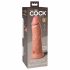 King Cock Elite 8 - iminappadega, elutru dildó (20 cm) - naturaalne 