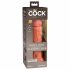 King Cock Elite 8 - iminapõhjaga dildo (20 cm) - tume naturaalne