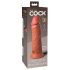 King Cock Elite 8 - iminapõhjaga loomutruu dildo (20cm) - tume naturaalne 