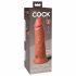 King Cock Elite 8 - iminapõhjaga dildo (20 cm) - tume naturaalne